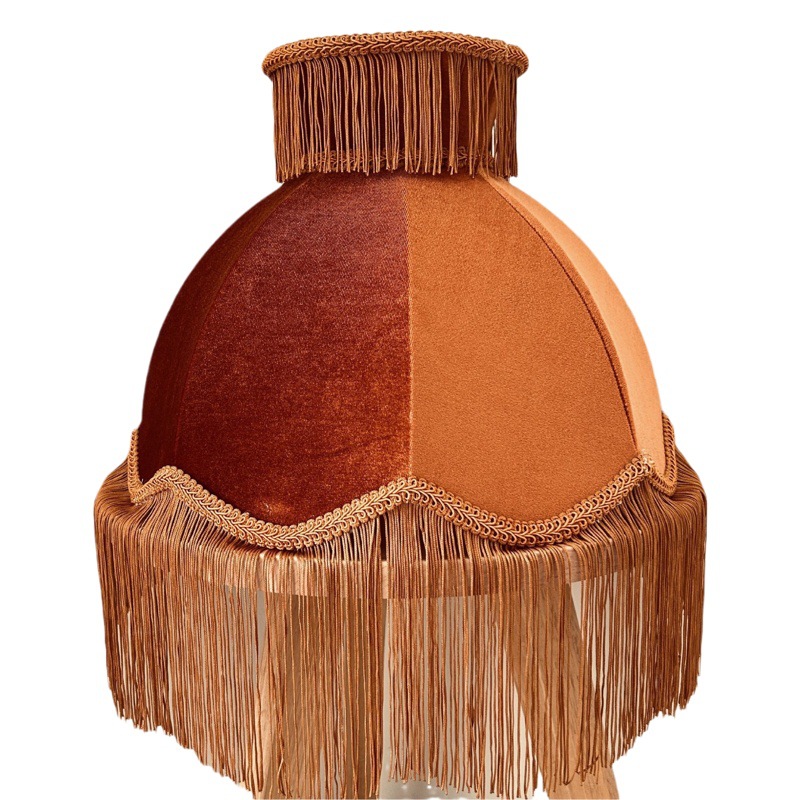 Francés pastoral cobre lámpara de pie salón dormitorio flirting linterna caramelo borla pantalla hogar Retro personas