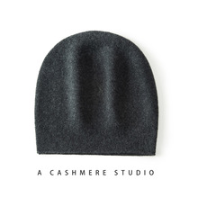 羊绒帽子女秋冬包头卷边护耳堆堆帽保暖针织毛线贝雷帽百搭潮简约