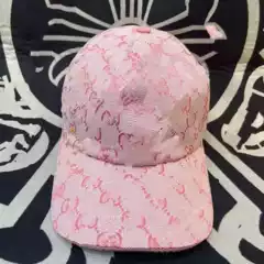 Cross-Border Small Gold Label Women's Baseball Cap Candy Pink Fresh Fashion g Letter Embroidered Men's Peaked Cap Sun Hat