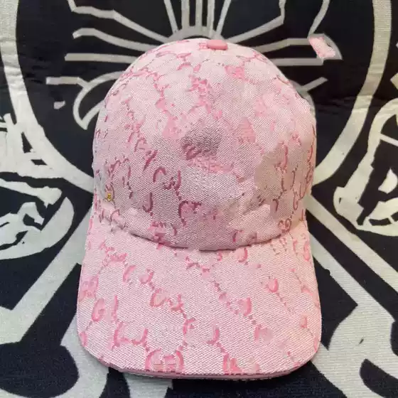 Cross-Border Small Gold Label Women's Baseball Cap Candy Pink Fresh Fashion g Letter Embroidered Men's Peaked Cap Sun Hat