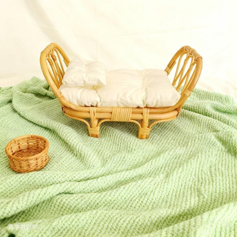 Vintage Handmade Newborn Photography Basket Male Female Baby Infant Chair Studio Portrait Ring Photo Shoot Props Vintage Handmade Newborn Photography Basket Male Female Baby Infant Chair Studio Portrait Ring Photo Shoot Props