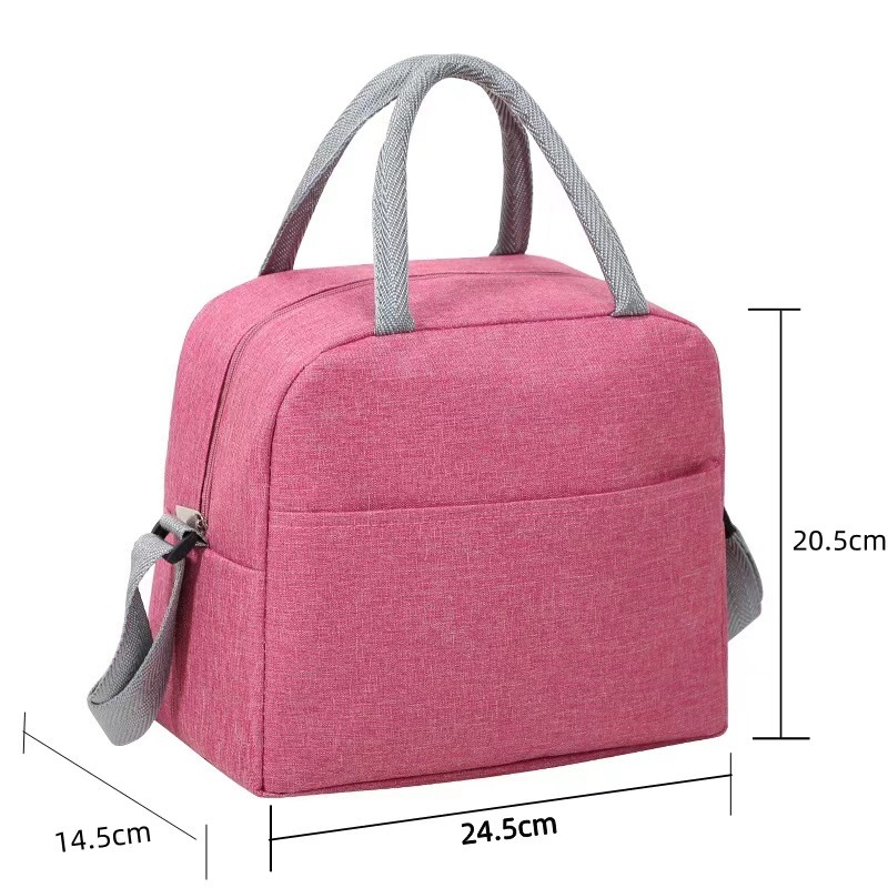 Nueva bolsa de aislamiento portátil de aluminio de aluminio de gran capacidad bolsa de almuerzo para llevar al trabajo bolsa de almuerzo de estudiantes almacenamiento de almuerzo