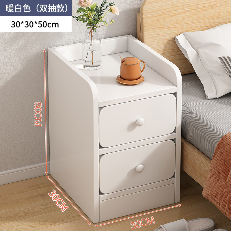 Mesa de cabezal de cama pequeña y fácil de almacenar estante de alquiler de vivienda armario de hendidura ultra estrecha armario de almacenamiento al lado de la cama del dormitorio