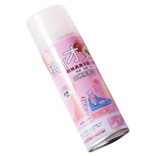 Wohaojia shoes and socks deodorant white peach foot odor spray silver deodorant sports sneakers deodorizing shoe cabinet artifact