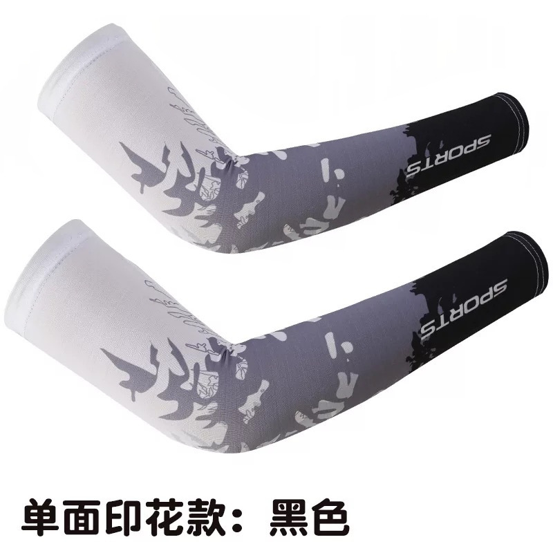 Manga de hielo de los hombres de verano deportes al aire libre ovisleeve a prueba de Sol de conducción de las mujeres transpirable delgada manga del brazo de protección solar