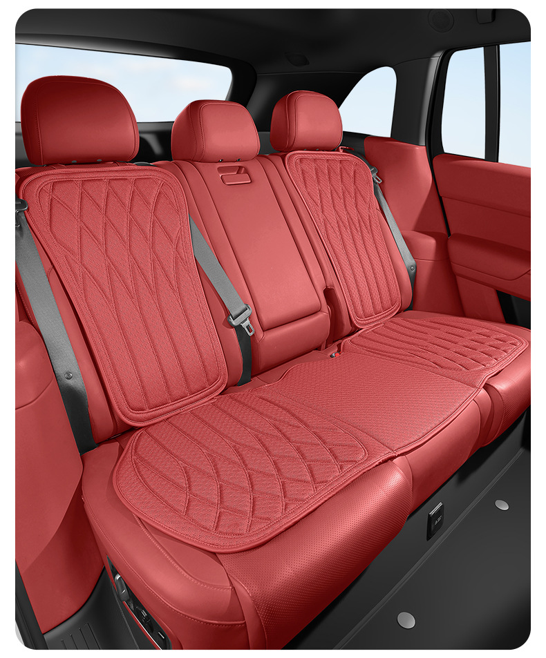 Foreign Trade Car Anti-Slip Seat Cushion, Ice Silk Cooling Cushion, Portable Comfortable Breathable Anti-Slip Latex Seat Cushion Wholesale