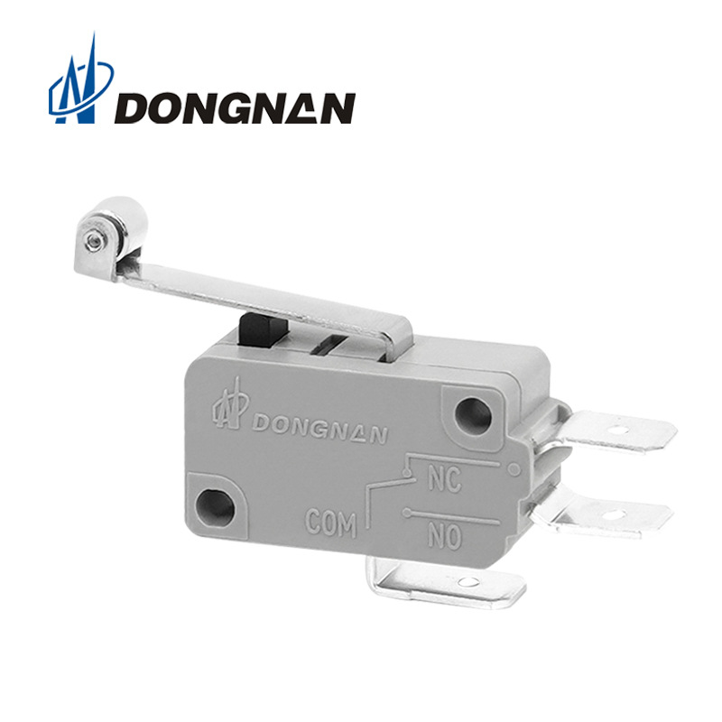 微动开关式行程开关 dongnan带滚轮手柄微动开关KW3A系列微动开关