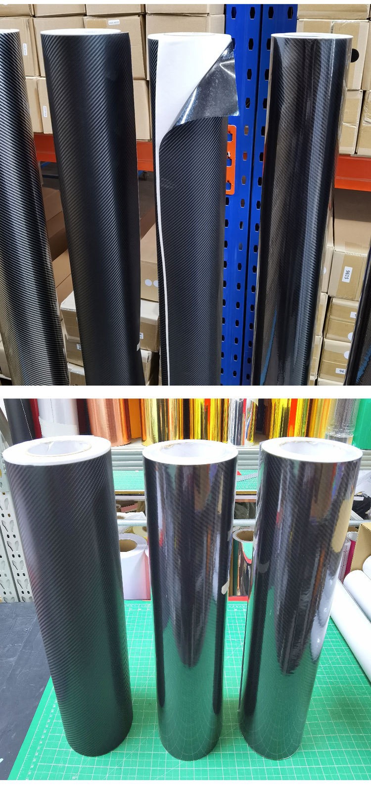 Wholesale 2D Car Carbon Fiber Stickers 3D4D Car Interior Decoration Film 5D6D Thickeneded Body Anti-Scratch Carbon Fiber Film