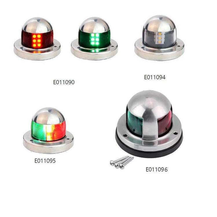 厂家直供游艇船用不锈钢316 航行灯 左红右绿航行灯环照灯船头灯