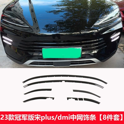 Other Car Modifications – Rear Tailgate Letter Modification Wholesale - 23-25-song-plusdmi-black-warrior-front-center-net-8-piece-set-abs-material