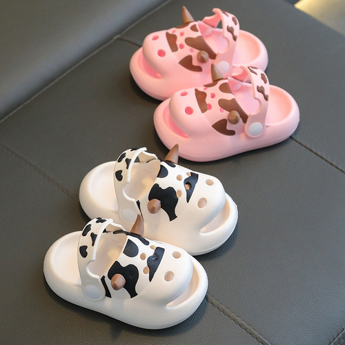 Children's slippers summer infants and toddlers cartoon milk clogs boys and girls home indoor non-slip baby slippers