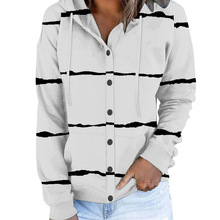 欧美跨境2024新款女装亚马逊简约休闲长袖连帽衫外套