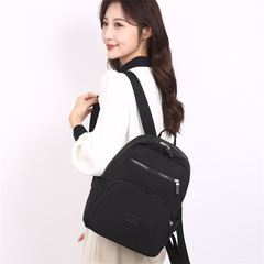 新款休閒背包女高級感夏季百搭時尚防水輕便大容量出行旅遊雙肩背