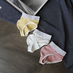 MENCCINO男士內褲新品三角褲青年全純棉低腰性感舒適柔軟透氣底褲