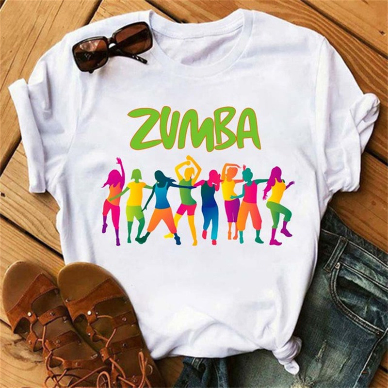 2022外国貿易zumbaプリント半袖tシャツ女装上着