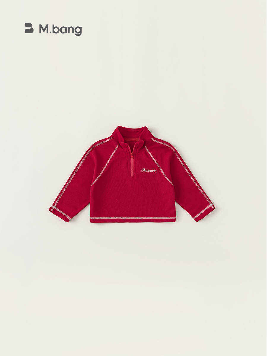 [SMS] chaqueta de otoño para niñas chaqueta corta chaqueta de otoño para niños chaqueta de línea de color brillante semi-cremallera suéter