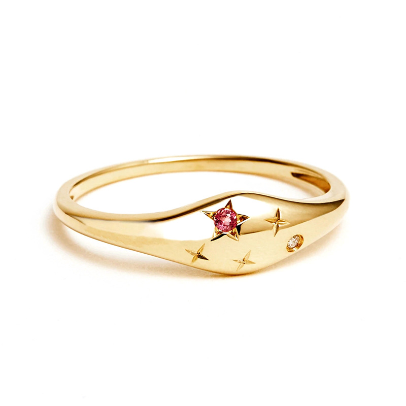 5g Weight Zircon Inlay Material Rings Classification 6, 7, 8 Ring Size 1 Piece Quantity Daily Occasion 925 Sterling Silver Material Star Pattern Couple Gender Inlay Design Fashion Style 925 Sterling Silver Zircon Rings Star 14