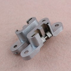 Hidden zinc alloy cross concealed hinges for folding doors, Leling wholesale 180-degree opening invisible door wooden door concealed hinges