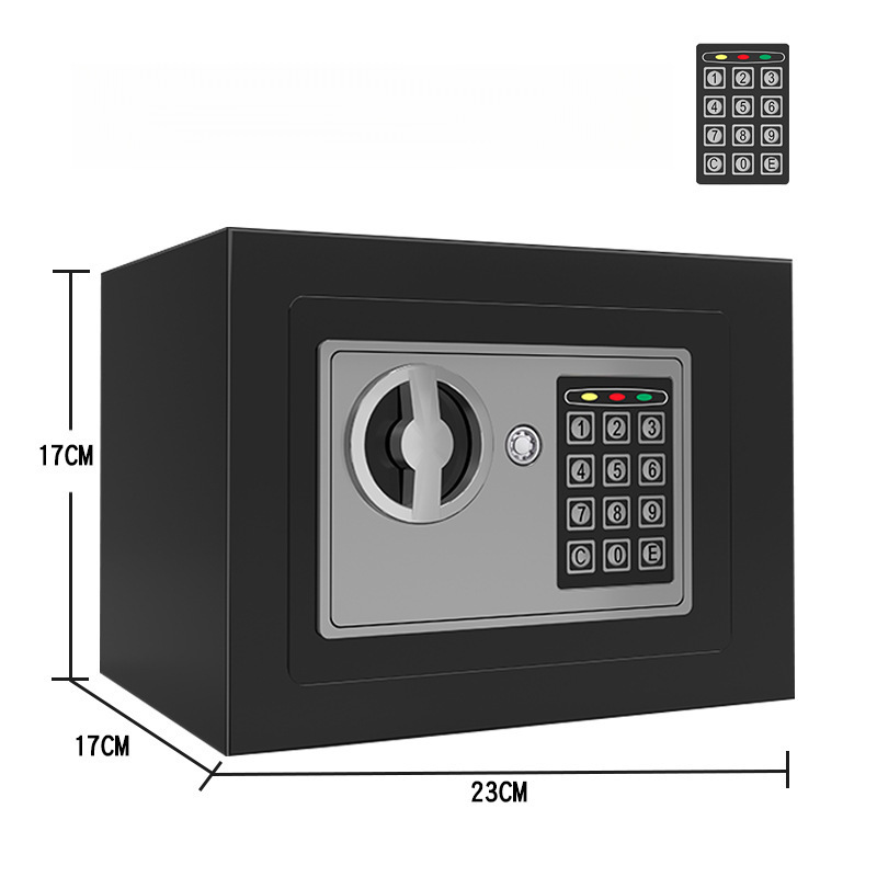 Caja Fuerte Electrónica Mini de Acero Laminado en Frío Resistente al Fuego para Hogar image 6