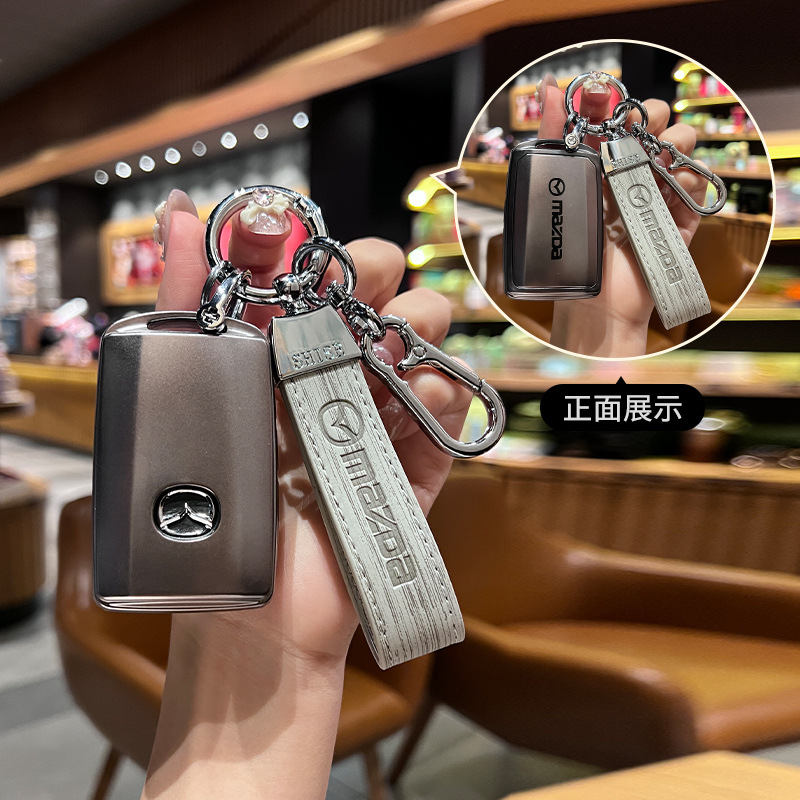 適用於馬自達昂克賽拉鑰匙套cx4車cx5阿特茲cx30包馬3殼次世代cx8