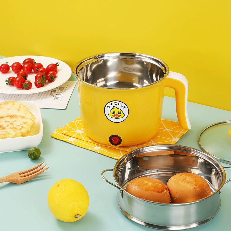 Пластиковая школьная утята Electric cooking pot 1-2 people use integrated pot small electric cooker household multi-function small electric cooker dormitory student pot