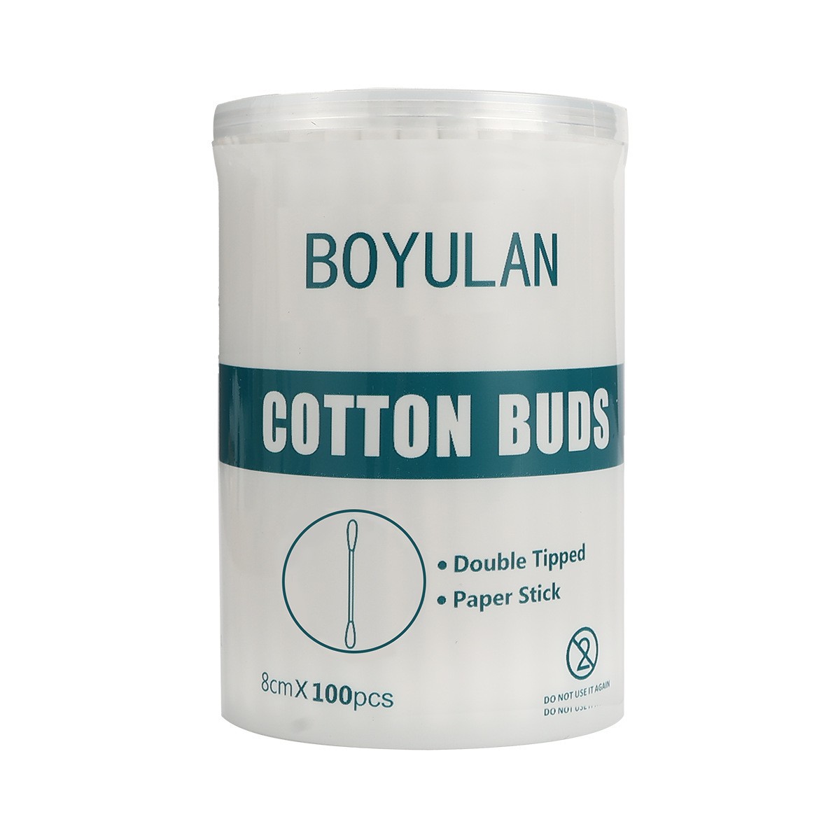 Hisopos de algodón desechables de doble punta con punta de papel (premium), 100/unidad, hisopos de algodón absorbentes para limpieza y desinfección, grado médico transfronterizo aprobado por la FDA