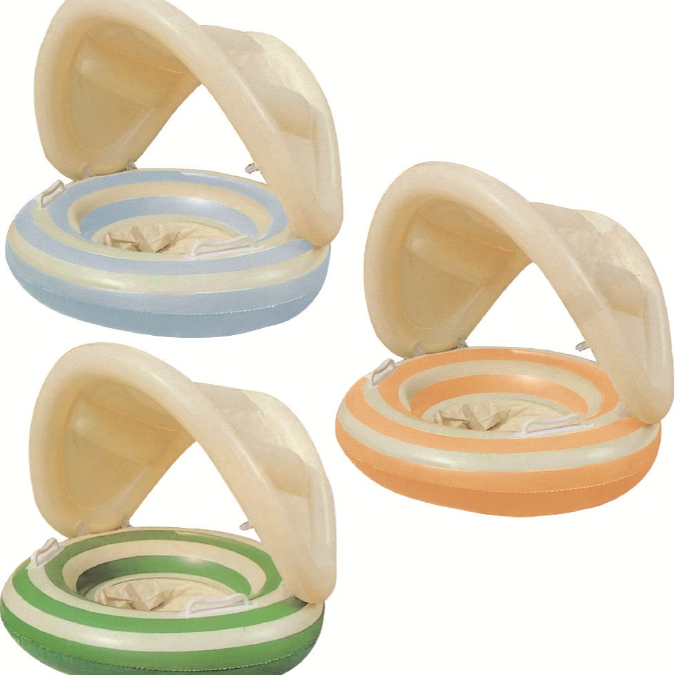 Cartoon cute safe inflatable swimming ring PVC for early age