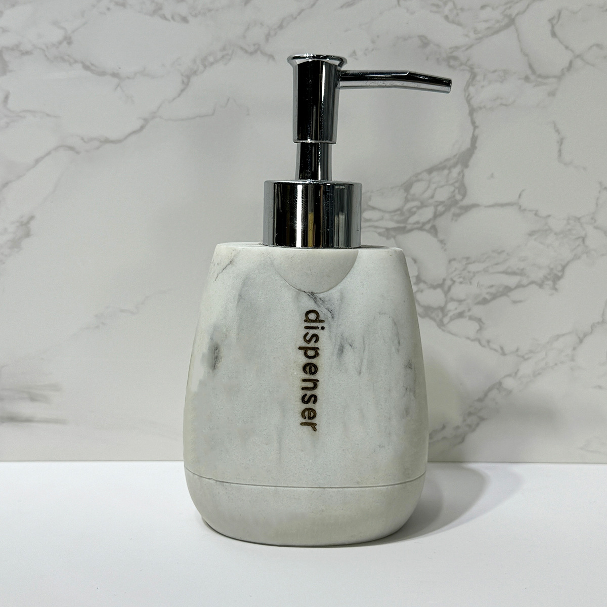 Baño para el hogar moderno Juego de cuatro piezas de resina de mármol Juego de lavado de baño Decoración de baño Botella de loción