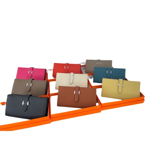  New Wallet Women's Long Wallet Genuine Leather Wallet Drawstring Clutch H Buckle Multifunctional Can Hold Mobile Phone