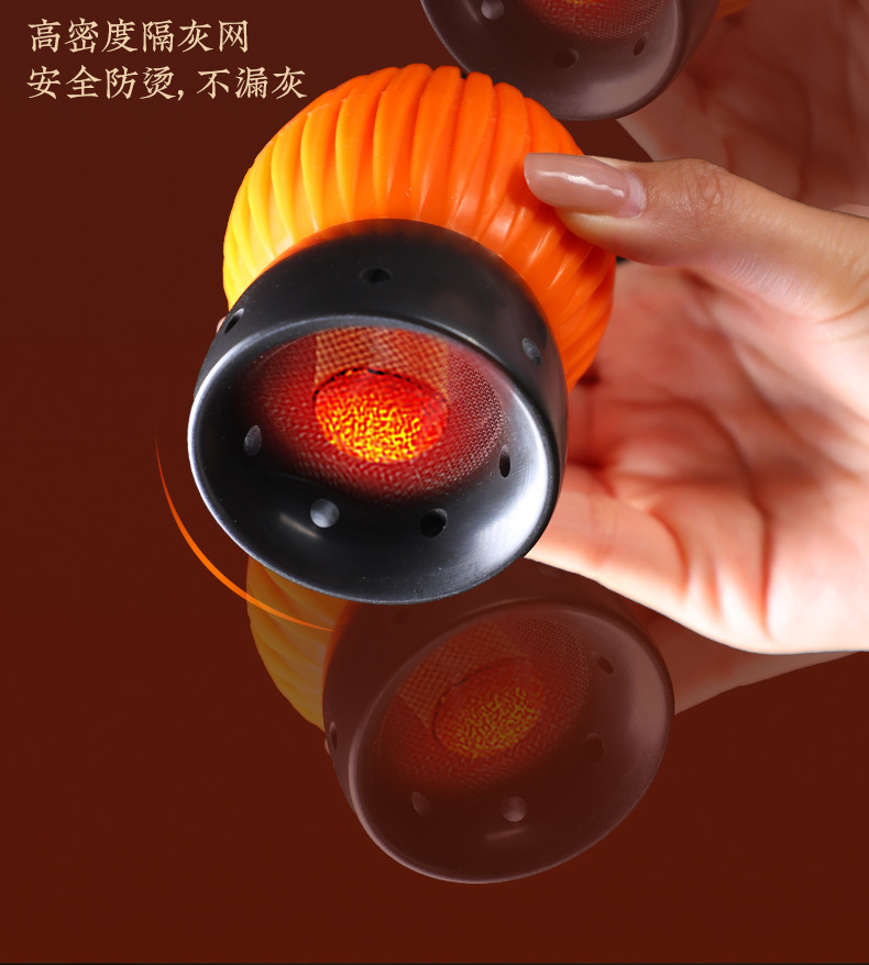 Bian Stone Fire Dragon Cup Moxibustion Jar Lotus Rim Gua Sha Massage Tool for Face Back and Waist Home Use quality and texture