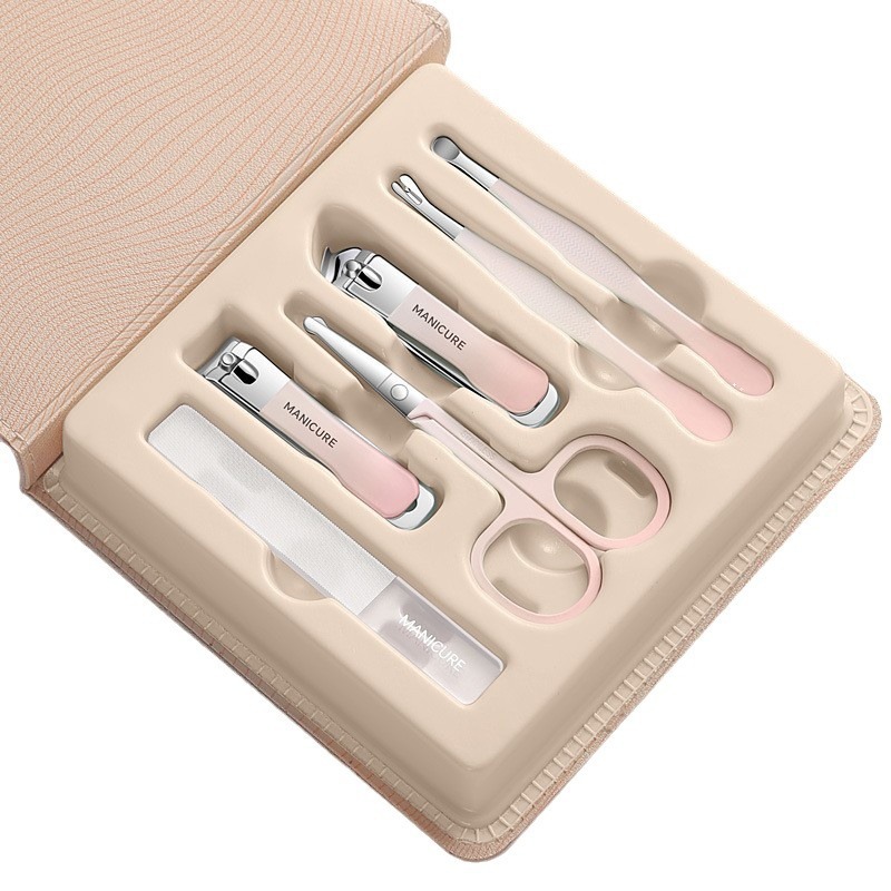 Nuevas herramientas de manicuría convenientes, cortadoras de uñas de regalo, cortadoras de uñas de acero inoxidable, un conjunto completo de pinzas de uñas profesionales