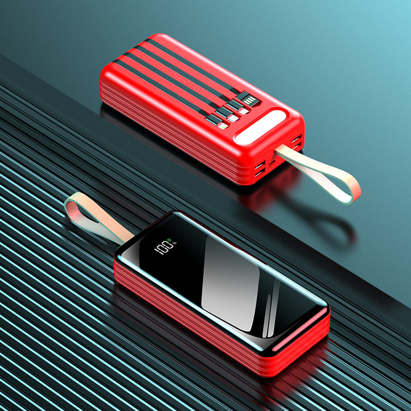 Batterie externe très grande capacité 50 000 mAh, charge ultra-rapide avec câble, certifiée 3C_voghion.com