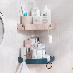 No punching bathroom toilet triangle storage rack storage rack can be hung bathroom wall-mounted kitchen organization artifact