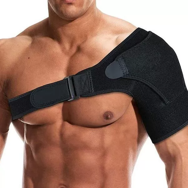Cross-Border Unisex Fitness Adjustable Single-Shoulder Compression Shoulder Strap, Breathable Protective Support Belt, Warm Shoulder Protector