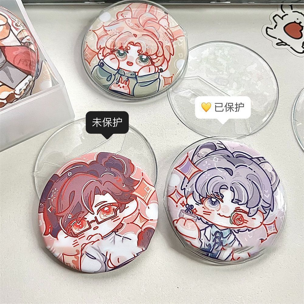 58mm75mm bar colgante manga manga perimetral emblema almacena emblema amor redondo transparente