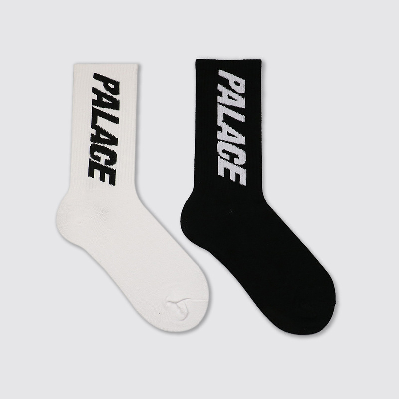 European and American Trendyy Brand Pa Black and White Letter Logo Mid-Calf Socks Trendyy Street Skateboard Sports Socks for Men and Women 100% Cotton European and American Trendyy Brand Pa Black and White Letter Logo Mid-Calf Socks Trendyy Street Skateboard Sports Socks for Men and Women 100% Cotton