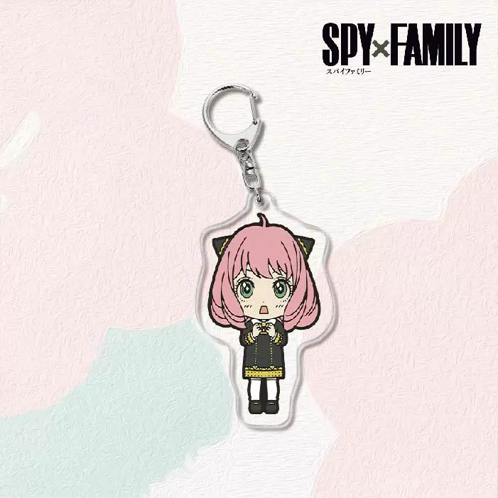 Акриловый брелок для ключей (SPY×FAMILY) — двусторонняя миниатюрная подвеска, полупрозрачная двусторонняя печать