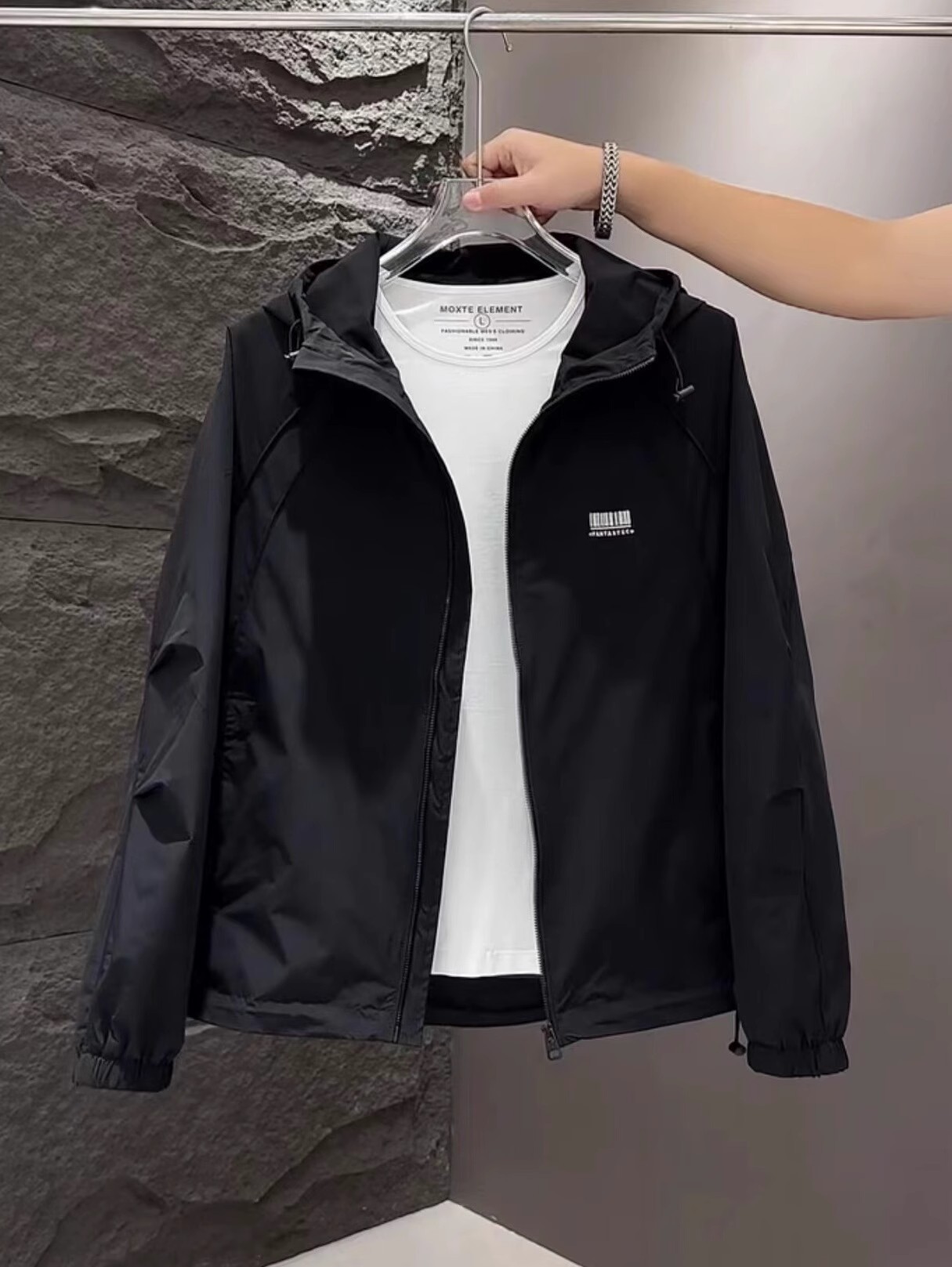 Primavera y otoño Net Chaqueta roja Chaqueta Pi Shuai Nuevo estilo Chaqueta casual con cuello alto Tops de otoño para hombres de todo fósforo Tops