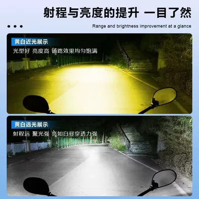Motorcycle headlights, headlights: Electric Vehicle High Energy Low