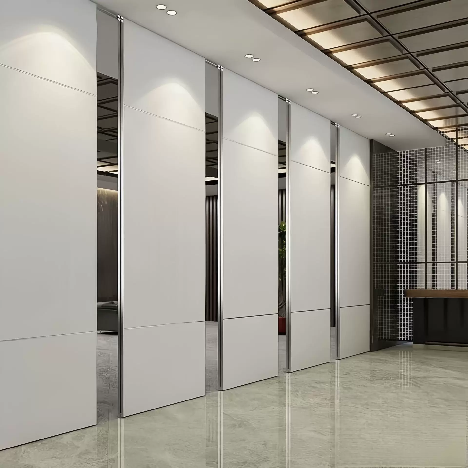 酒店活动隔断墙屏风饭店包厢折叠宴会厅展厅办公室推拉隔音隔断门