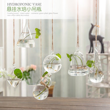 花瓶玻璃透明水培绿萝植物装饰瓶创意小清新客厅悬挂简约迷你冠腾