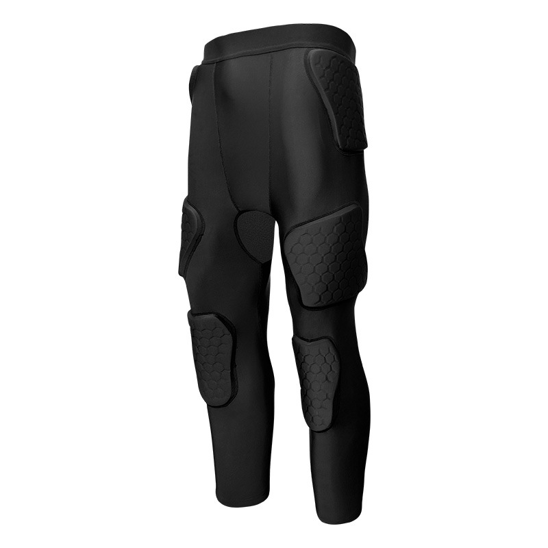 Pantalón corto anticolisión adulto línea negra TW3-416-4