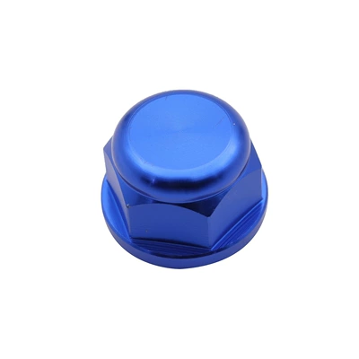 Motorcycle wheel hub KTM/Husiwana aluminum alloy front - blue-rear-axle-cap