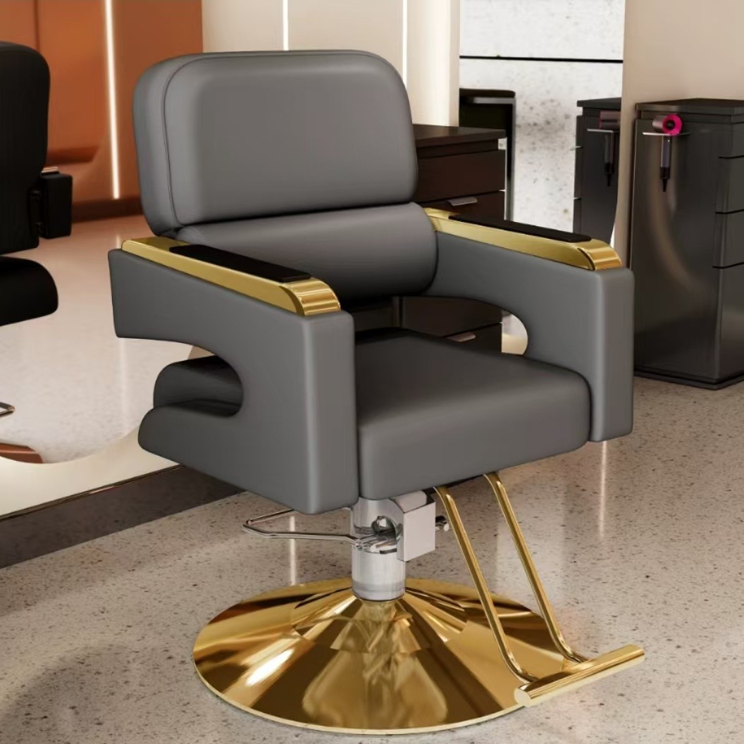 Sillón de peluquería, sillón de salón moderno, sillón de peluquería sencillo, sillón para cortar el pelo, sillón especial para permanente y tinte de salón, sillón de salón de belleza, uso comercial de alta gama.