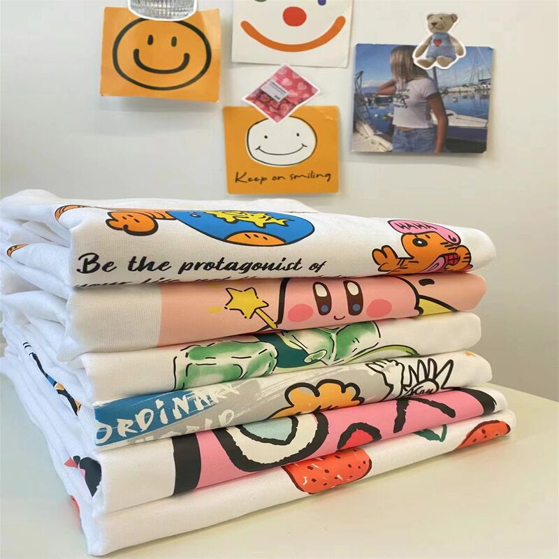 Wanmeng Special Price 9.9 Yuan Women's T-Shirt Blind Box Pure Cotton Short-Sleeved T-Shirt Tops Couple Half-Sleeved Bottoming Shirt Large Size