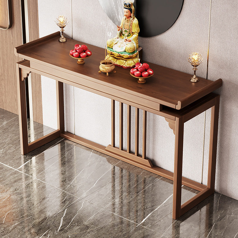 Carefully Selected New Chinese-Style Entryway Table, Modern Minimalist Entryway Table, Zen-Style Console Table, Central Hall Offering Table, Living Room Entrance Display Table
