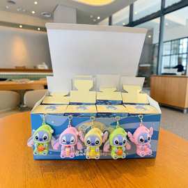 经典史迪仔钥匙扣卡通滑板车系列配饰pvc 娃娃机节日小礼品挂饰