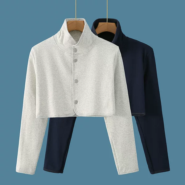 Pure cotton summer shoulder pad middle-aged and elderly cervical support waistcoat women's confinement clothes air-conditioned room sleeping cold-proof warm shawl