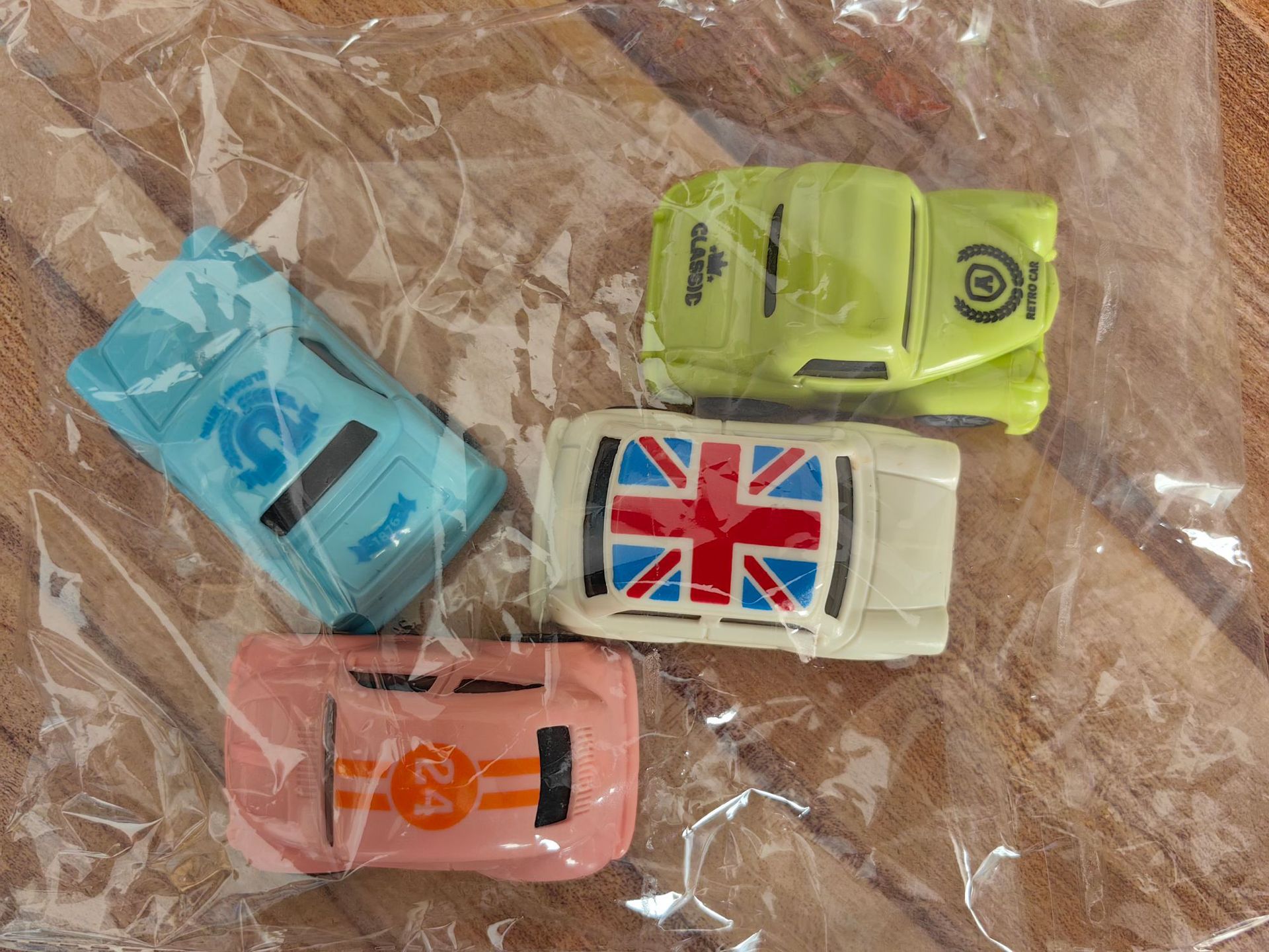 Bolsa OPP - Coche clásico 4 piezas