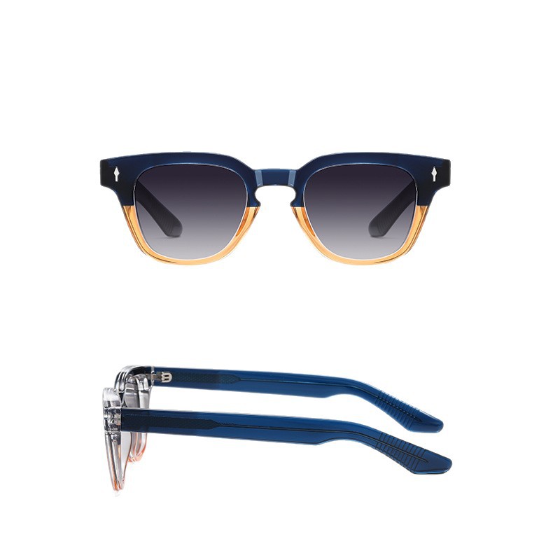 Placa anti-azul gafas de luz S31110 moda hombres y mujeres de las mismas gafas de sol redondas retro gafas de sol polarizadas europeas y americanas